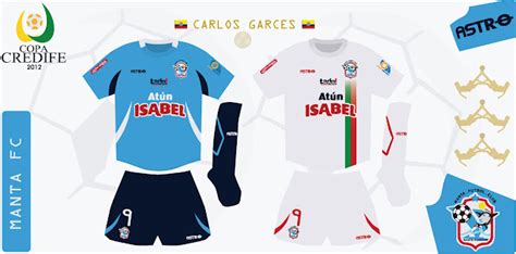 Design Futbol Kits Manta FC 2012 Copa Credife