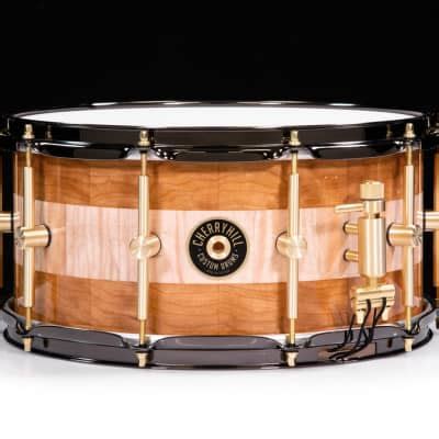 Brady Snare 14x5 5 Jarrah Ply Blue Fiddleback High Gloss Reverb