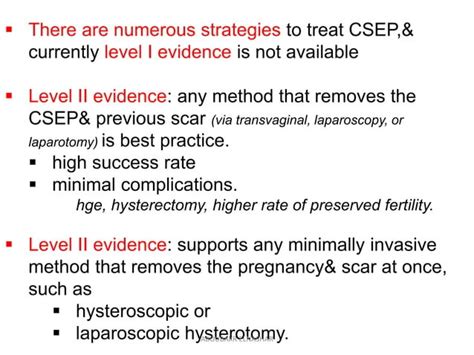 Cesarean Scar Ectopic Pregnancy Current Management Strategies Ppt