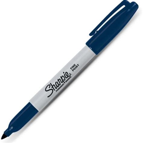 Sharpie Fine Point Permanent Marker Pen Navy Blue 1 Each