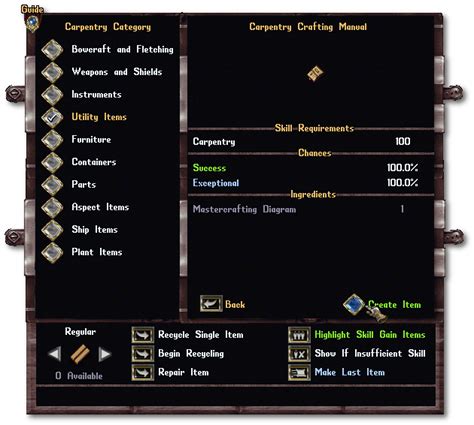 Crafting Manual - UO Outlands Wiki