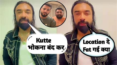 Ajaz Khan Again Angry 😡 Reply Elvish Yadav And Rajat Dalal Resently