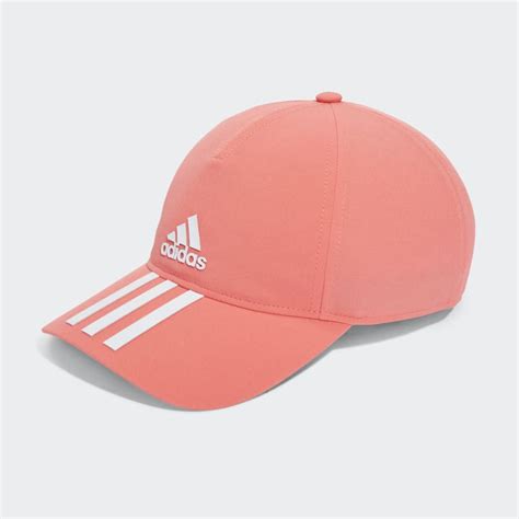 Adidas AEROREADY 3 Stripes Baseball Cap Red Adidas UK