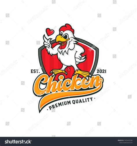 Chicken Mascot Logo Vector Template Royalty Free Stock Vector