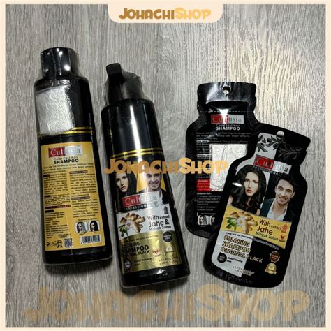 Jual Cultusia Coloring Shampoo Original Black With Ekstrak Jahe