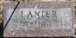 Margaret Angeline Hurst Lanier 1856 1928 Mémorial Find a Grave