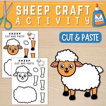 Sheep Craft | Farm Animal Craft | Cut and Glue by HajarTeachingTools