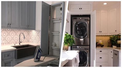 75 Laundry Room With Mosaic Tile Backsplash And Subway Tile Backsplash