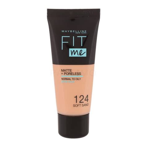 Maybelline Fit Me Matte Poreless Foundation Für Frauen 30 Ml Farbton 124 Soft Sand Parfimoat®