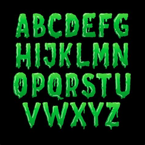 Premium Vector Hand Drawn Horror Font Alphabet