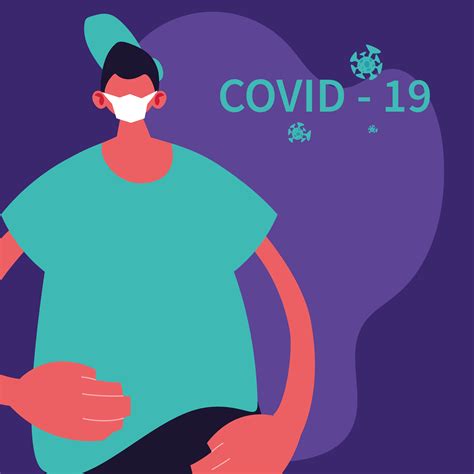 Man wearing surgical mask avoiding infection by covid 19 1237116 Vector ...