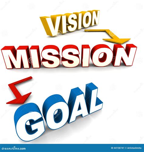 Vision Mission Goal Stock Illustration Image 44158741