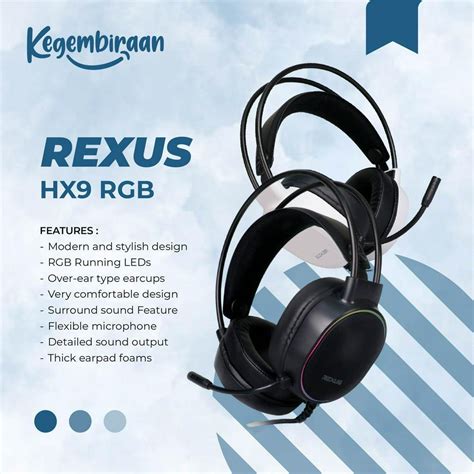 Jual Rexus Thundervox HX9 RGB Gaming Headset Shopee Indonesia