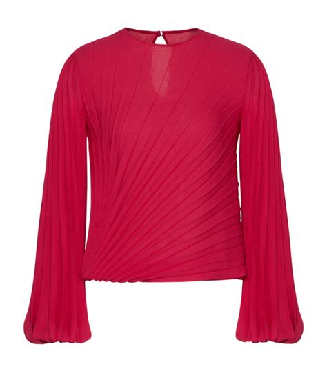 Valentino Pleated Blouse Harrods Us