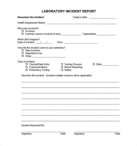 Blank Fillable Police Report Template