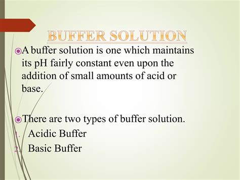 Buffer Solutions Blood Buffer Systems And Their Mechanisms Of Action