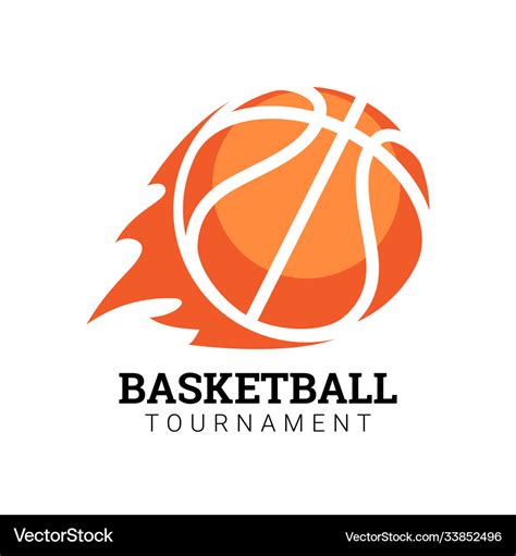 Basketball Tournament Emblem Royalty Free Vector Image