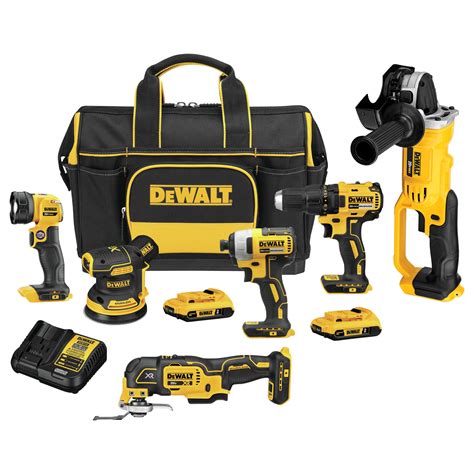 Shop Dewalt Tool Volt Max Brushless Power Tool Combo Kit With Soft