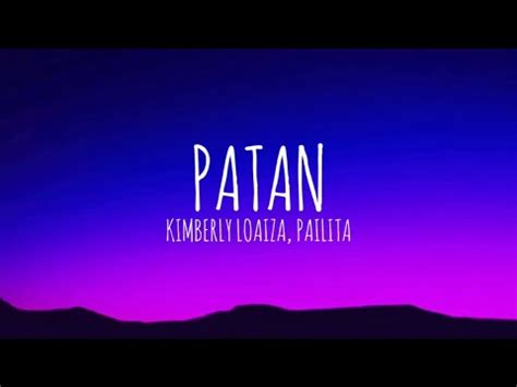 Kim Loaiza PATÁN Letra Lyrics Ft Pailita YouTube