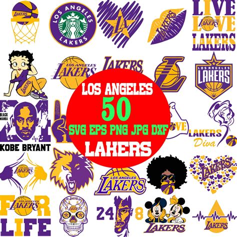 Download Los Angeles Lakers Iconic Stickers Wallpaper | Wallpapers.com