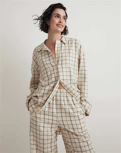 Plaid Flannel Pajama Set