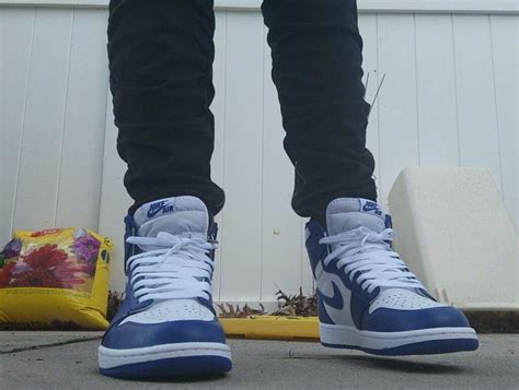 Air Jordan 1 Storm Blue On Feet | Sneakerheads Amino