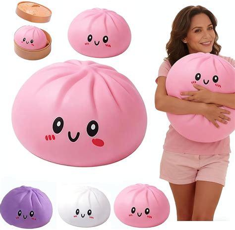 giant dumpling squishy   jumbo dumpling stress ball anxiety