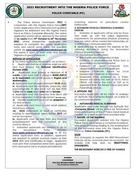 Apply For The Nigeria Police Recruitment Form 2023 Edoaffairs