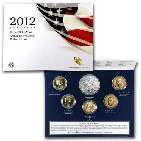 2012 W 6 Coin U S Mint Annual Uncirculated Dollar Set For Sale Buy