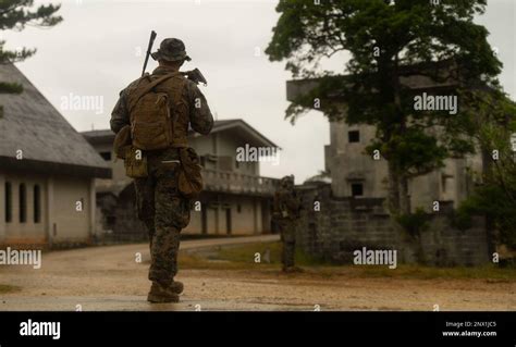 Us Marines With 1st Battalion 7th Marines Conduct A Patrol During