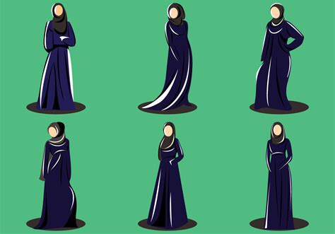 Abaya Vector 113530 Vector Art at Vecteezy