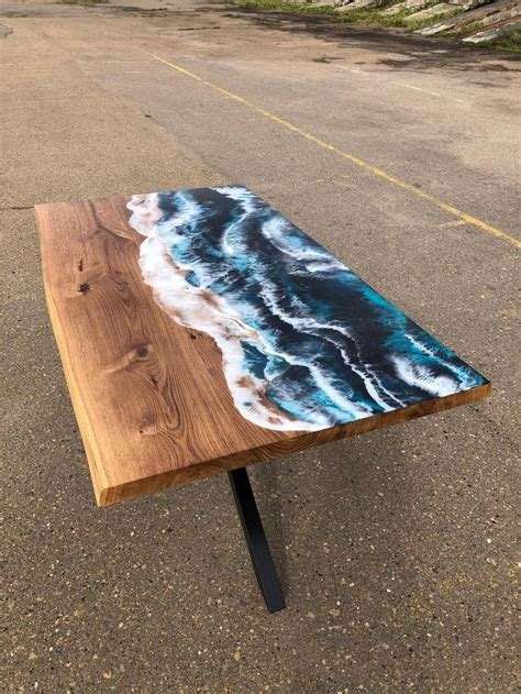 Custom Ocean Table Epoxy Resin Table Ocean Wave Epoxy Table Etsy Epoxy Resin Table Resin