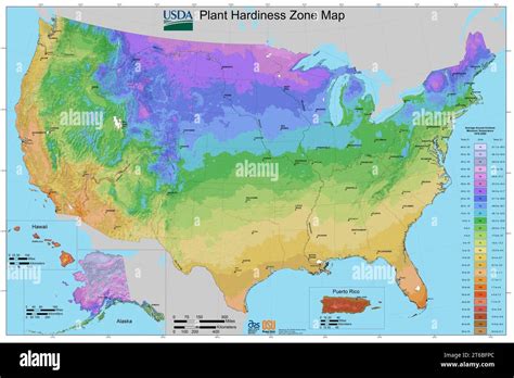 plant hardiness map  res stock photography  images alamy