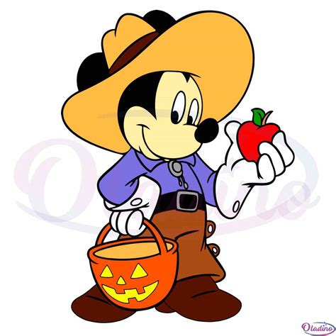 Halloween Mickey Svg Disney Pumpkin Vector Clipart Cutting Files