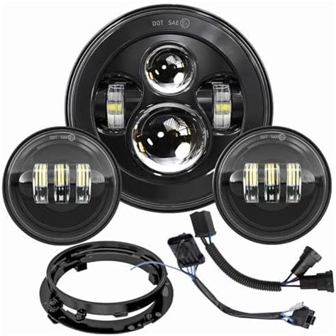 Amazon 7 Inch Motorcycle LED Headlight 4 5 Fog Passing Lights