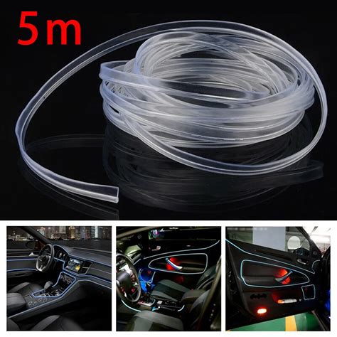 M Transparent Skirt Side Glow Mm Plastic Pmma Fiber Optic Cable For