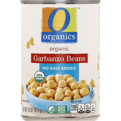 O Organics Garbanzo Beans No Salt Added Oz Instacart