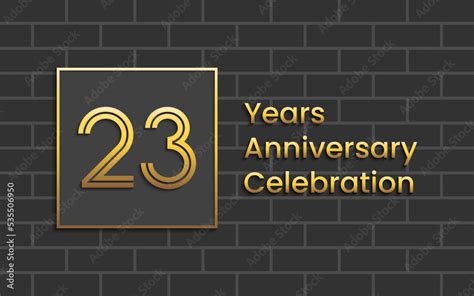 23th Anniversary Celebration, Perfect template design for anniversary ...