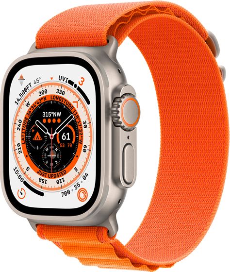 Best Buy Apple Watch Ultra Gps Cellular 49mm Titanium Case With