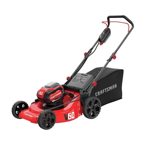 Craftsman V60 60 Volt Max 21 In Push Cordless Electric Lawn Mower 5 Ah In The Cordless Electric