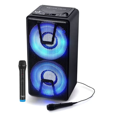 Enceinte Mobile Autonome MUSE M 1820DJ à LED Party box portable avec