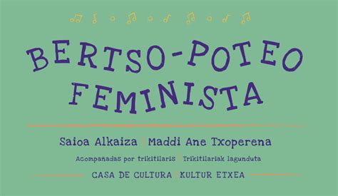 Bertso Poteo Feminista Ayuntamiento De Burlada Burlatako Udala