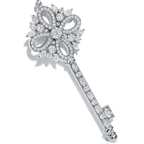 Tiffany Victoria key pendant with diamonds