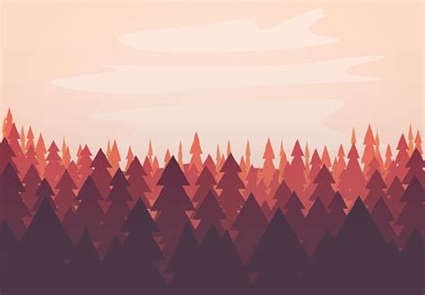 Vector Forest Scene Stock Clipart | Royalty-Free | FreeImages