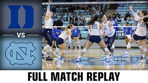 Duke Vs North Carolina Full Match 2022 Acc Volleyball Youtube