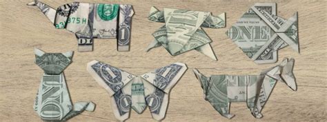 7 Money Origami Animal Tutorials | DIY Dollar Bill Origami