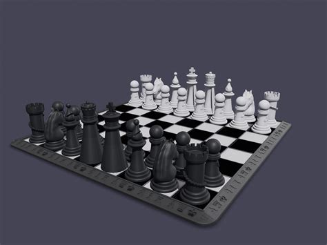 D Chess Set Modular Chess Board Stl Files For D Printers Build Your