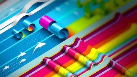 Multicolored Creative Paper Graphic Design Art HD Creative Wallpapers ...