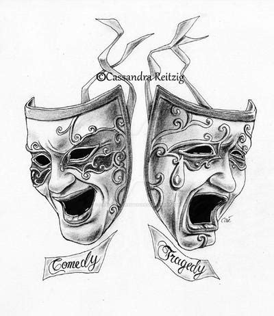 Comedy Tragedy Tattoo by CassandraReitzig on DeviantArt