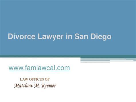 Ppt Divorce Lawyer In San Diego Powerpoint